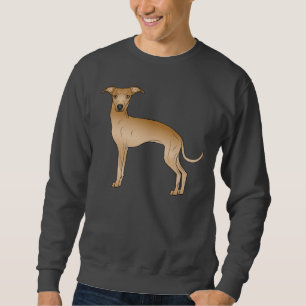 Italienischer Greyhound Niedlicher Cartoon Dog Des Sweatshirt