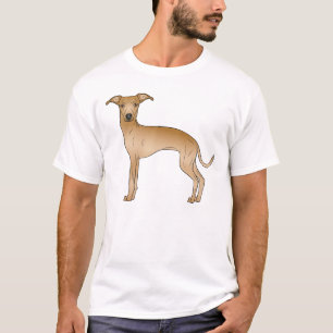 Italienischer Greyhound Niedlicher Cartoon Dog Des T-Shirt
