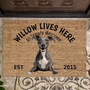 Italienischer Greyhound Personalisierter Hund Love Fußmatte