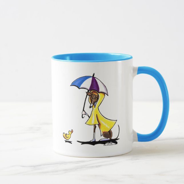 Italienischer Greyhound Raincoat Tasse (Rechts)