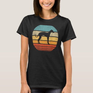 Italienischer Greyhound Retro Vintag 60er 70er Sun T-Shirt