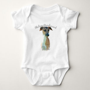 Italienischer Greyhound-Vater 2 Baby Strampler