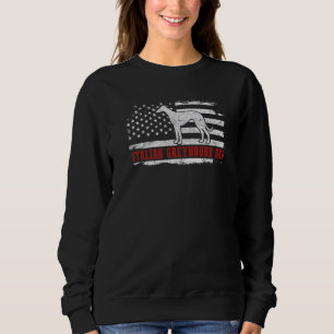 Italienischer Greyhound-Vater gestört American Fla Sweatshirt