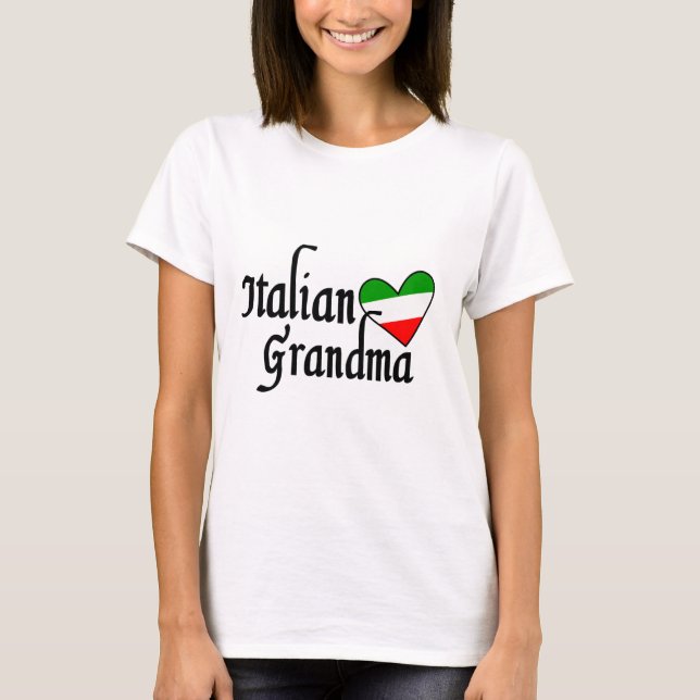 Italienischer Großmutter-T - Shirt (Vorderseite)