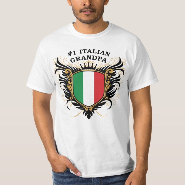 Italienischer Großvater der Nr.-eine T-Shirt (Vorderseite)