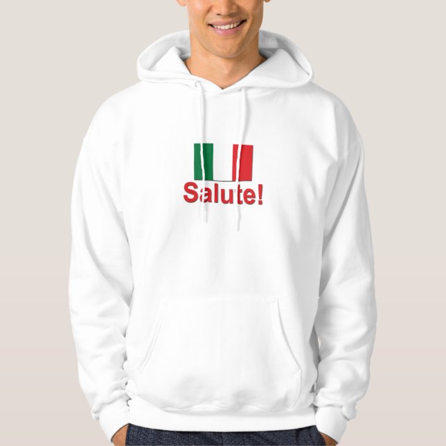 Italienischer Gruß! (Beifall!) Hoodie (Vorderseite)