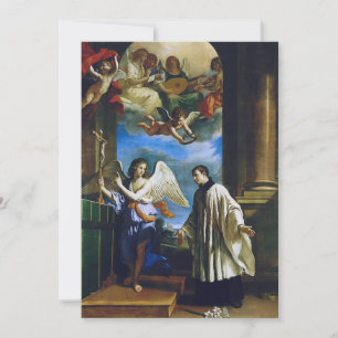 Italienischer Heiliger Aloysius Gonzaga Feiertagskarte