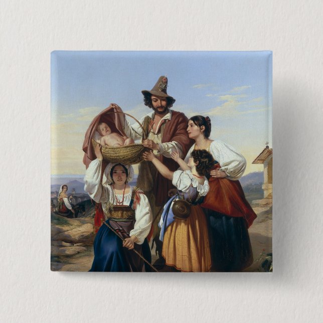 Italienischer Hirt, 1835 Button (Vorderseite)