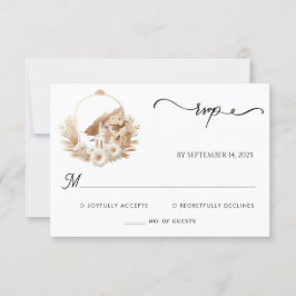 Italienischer Kaffee Sorrento Lässige Hochzeit RSVP Karte