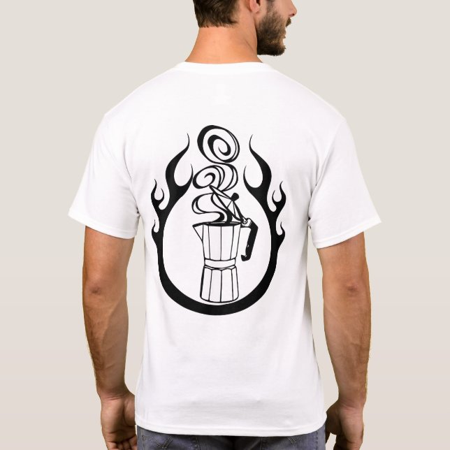 Italienischer Kaffeemaschine T-Shirt (Rückseite)