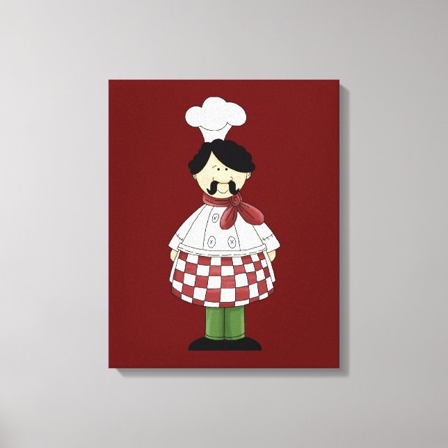 Italienischer Koch #2 Leinwanddruck (Vorderseite)