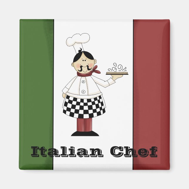 Italienischer Koch #7 Magnet (Vorne)