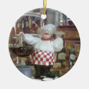 ITALIENISCHER KOCH CHRISTMAS ORNANATION KERAMIK ORNAMENT