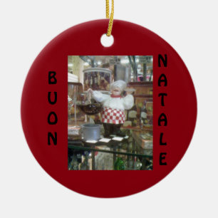 **ITALIENISCHER KOCH** CHRISTMAS ORNANATION KERAMIKORNAMENT