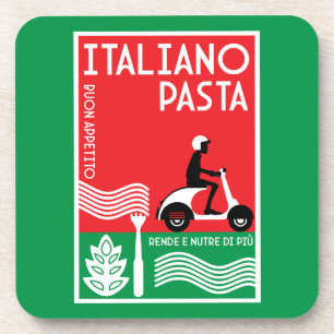 Italienischer Koch Getränkeuntersetzer