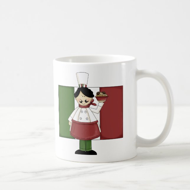 Italienischer Koch - individuell anpassbar Tasse (Rechts)