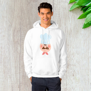Italienischer Koch mit Schnurrbart und Hut Hoodie