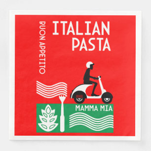 Italienischer Koch Serviette