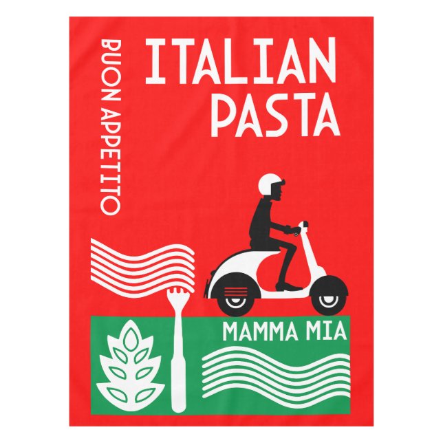 Italienischer Koch Tischdecke (Vorderseite)
