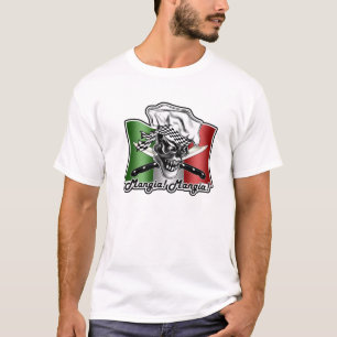 Italienischer Kochs-Schädel: Mangia! Mangia! T-Shirt
