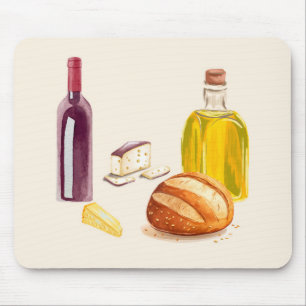 Italienischer Landhaus-Foodie Mousepad