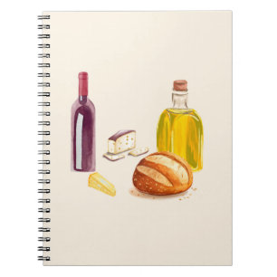 Italienischer Landhaus-Foodie Notizblock