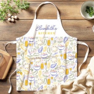 Italienischer Lebensmittel-Name-Schürze Schürze