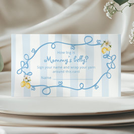 Italienischer Lemon Blue Bows Wie groß ist Mommys Begleitkarte