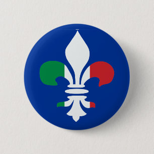 Italienischer Lilien-Knopf Button