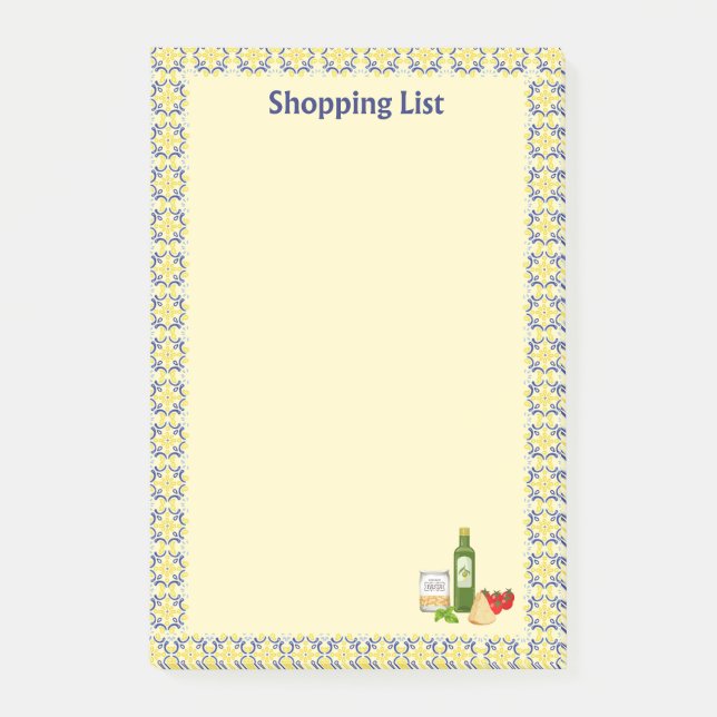 Italienischer Markt Post-it Klebezettel (Vorderseite)