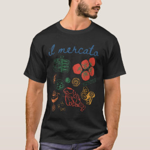 Italienischer Markt Sardinen Tinnfish Coast Tomato T-Shirt