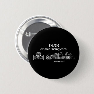 Italienischer Maserati 4CL Vintage-Blueprint Button