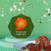 Italienischer Meatball mit Sauce/Kräutern - Text h