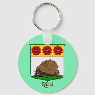 Italienischer Nachname Historischer Schild Schlüsselanhänger