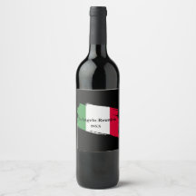 Italienischer Nachname Name Benutzerdefinierte Fla