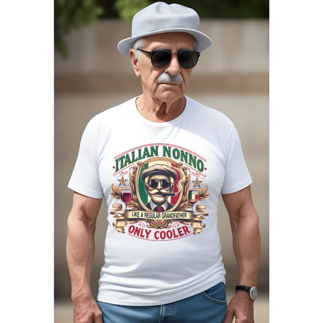 Italienischer Nonno wie ein regelmäßiger Großvater T-Shirt (Von Creator hochgeladen)