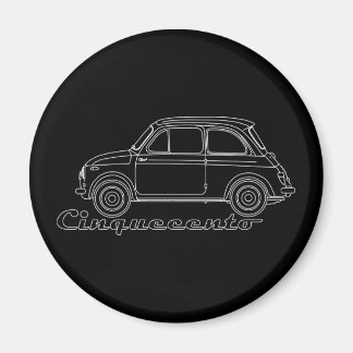 Italienischer Oldtimer Fiat Cinquecento 500 cc Blu Magnet