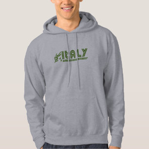 Italienischer Olivenzweig Retro Kapuzenpullover Hoodie