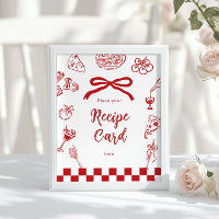 Italienischer Ort, Rezeptkarte Thats Amore Thema