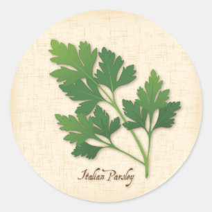 Italienischer Parsley Round Sticker