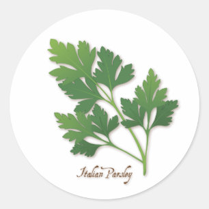 Italienischer Parsley Round Sticker