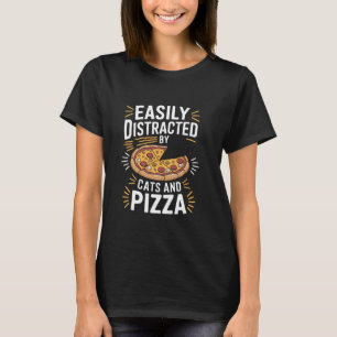 Italienischer Pizza-Liebhaber, der leicht von Katz T-Shirt