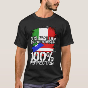 Italienischer Puerto Rican Pride Rico Funny Latino T-Shirt
