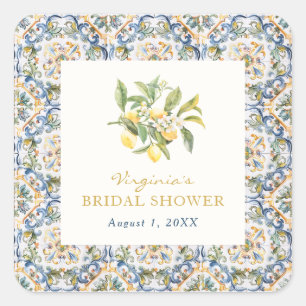 Italienischer quadratischer Aufkleber