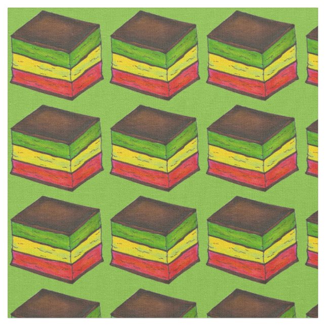 Italienischer Regenbogen 7 Seven Layer Cookie Kond Stoff (Nahaufnahme)