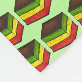 Italienischer Regenbogen Sieben Schicht Cookie Wei Fleecedecke