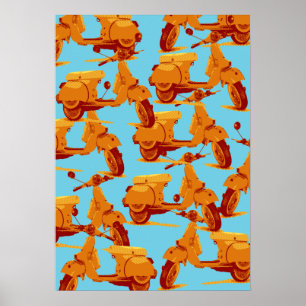 Italienischer Roller Poster