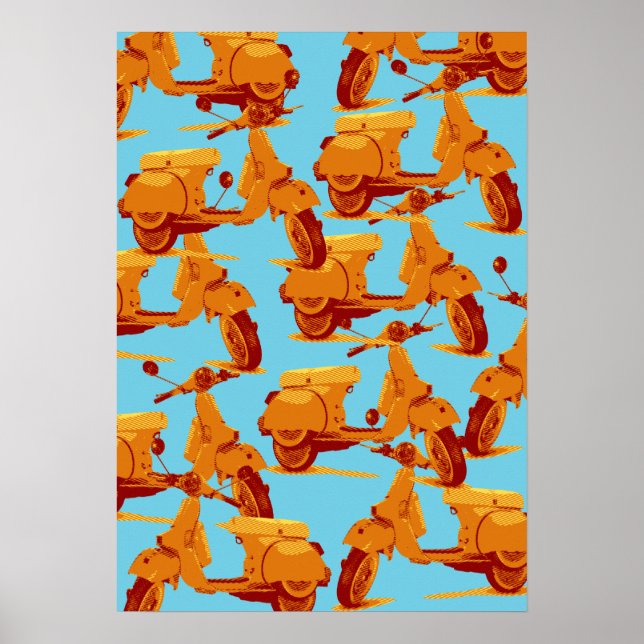 Italienischer Roller Poster (Vorne)