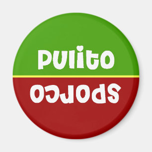 Italienischer sauberer schmutziger magnet