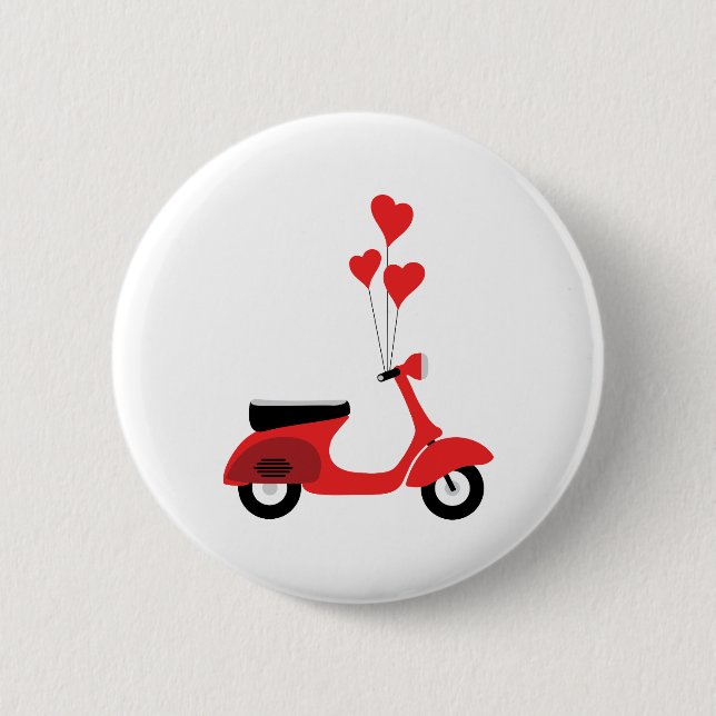 Italienischer Scooter Button (Vorderseite)